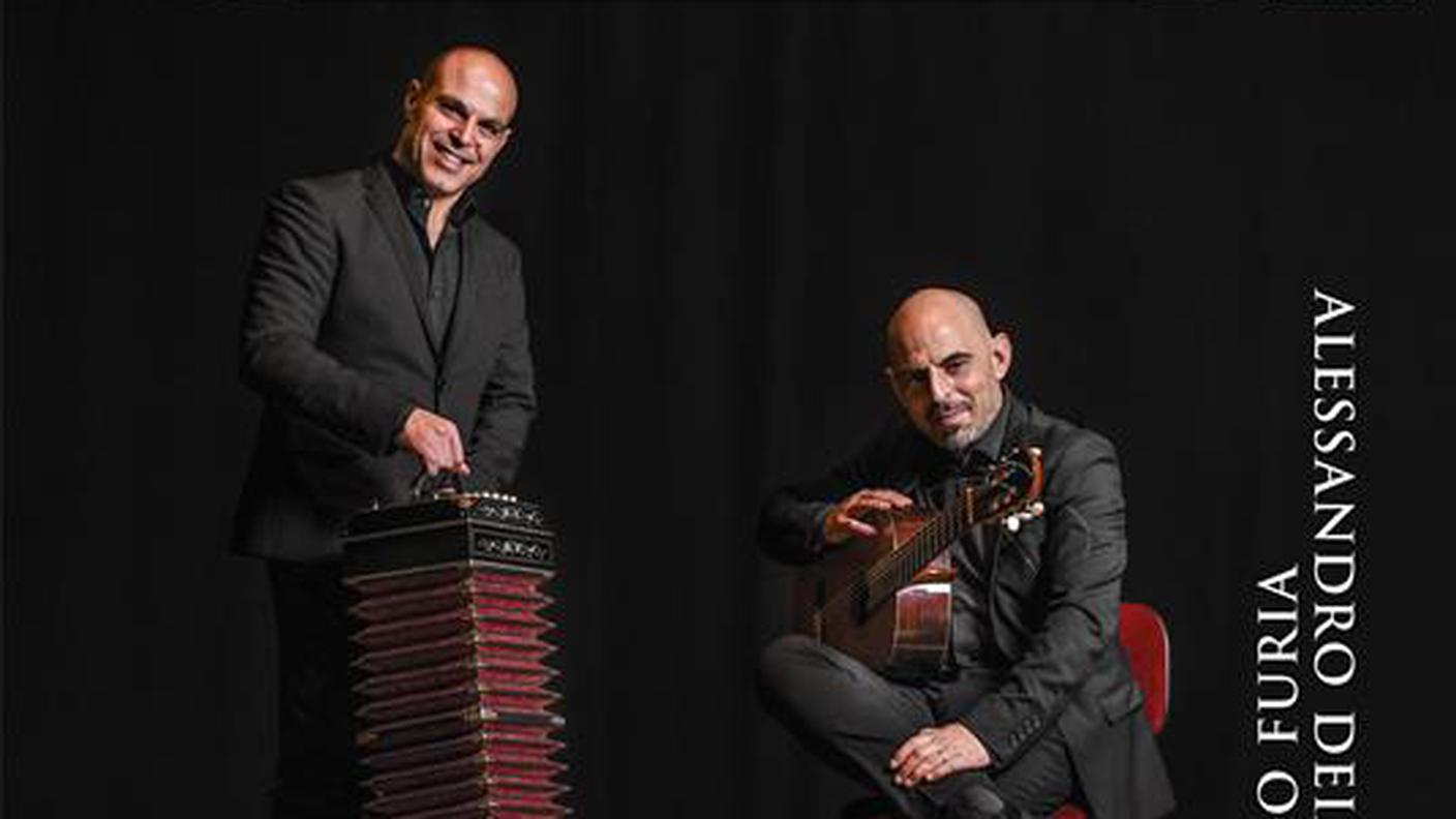 "A Los Maestros - 20th Century music for Bandoneon and Guitar" di Fabio Furia e Alessandro Deiana; Da Vinci (dettaglio copertina)