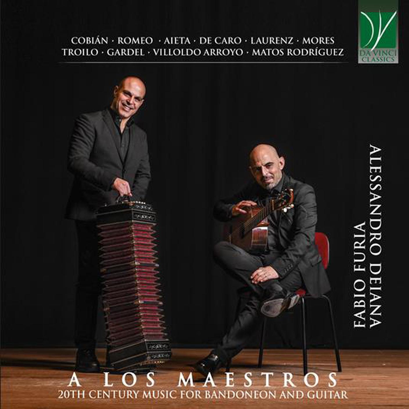 "A Los Maestros - 20th Century music for Bandoneon and Guitar" di Fabio Furia e Alessandro Deiana; Da Vinci (dettaglio copertina)