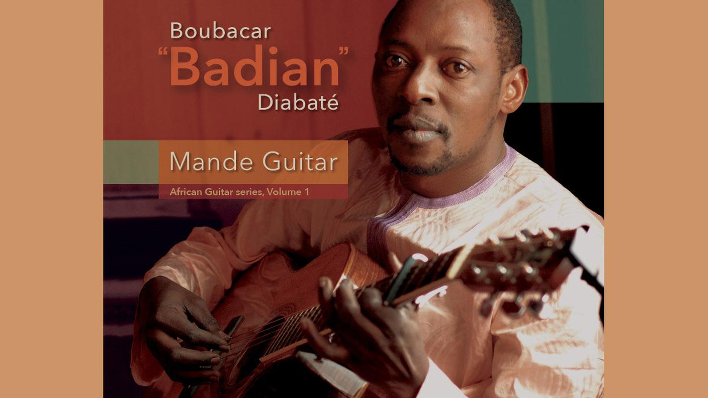 "Mande Guitar - African Guitar Series Volume 1" di Boubacar Badian Diabaté, Lion Songs Records (dettaglio di copertina)