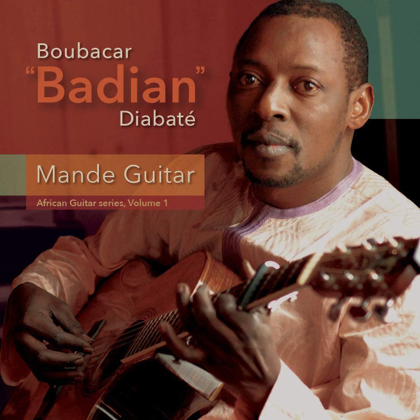 "Mande Guitar - African Guitar Series Volume 1" di Boubacar Badian Diabaté, Lion Songs Records (dettaglio di copertina)