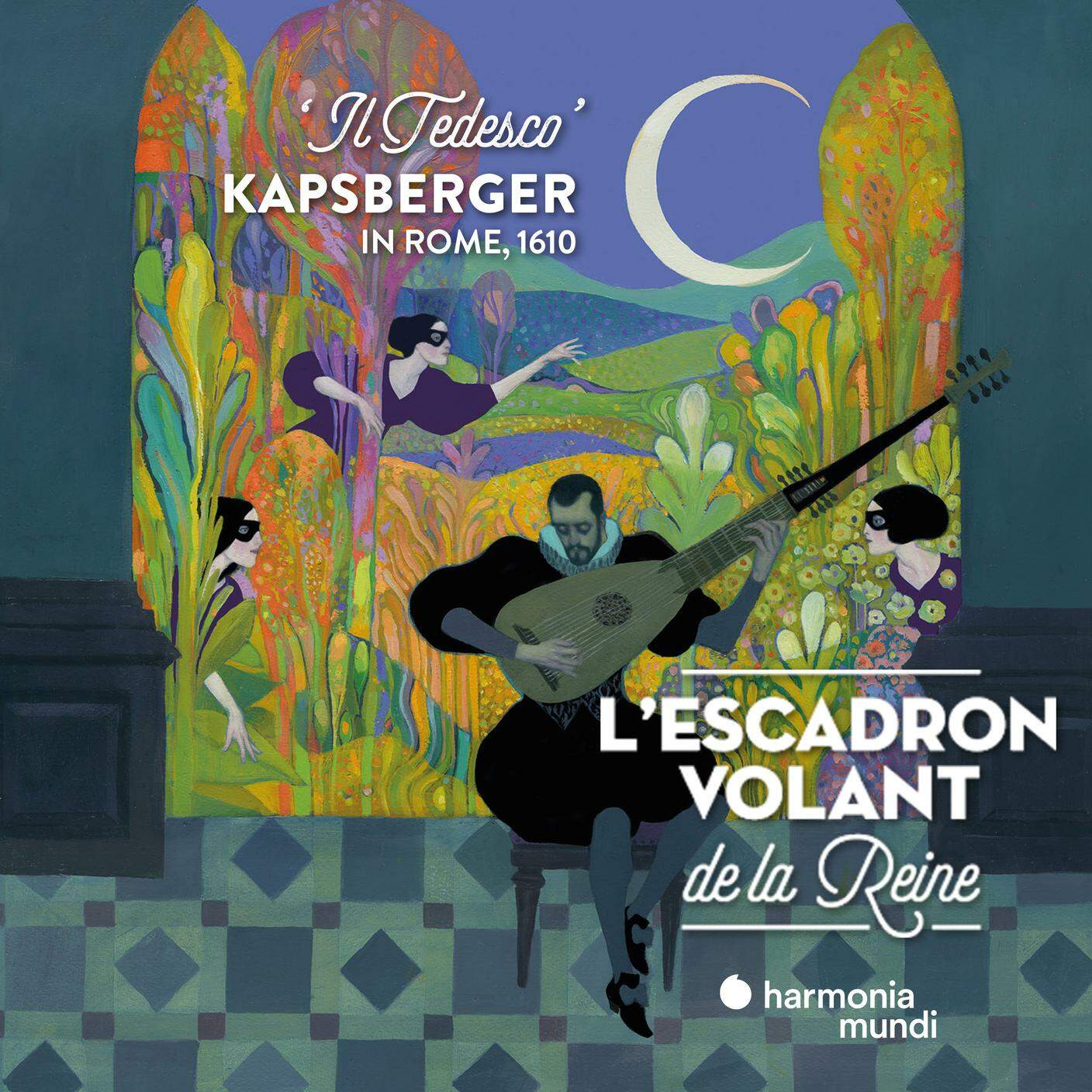 "Kapsberger in Rome" di L'Escadron Volant de la Reine, Harmonia Mundi (dettaglio di copertina)