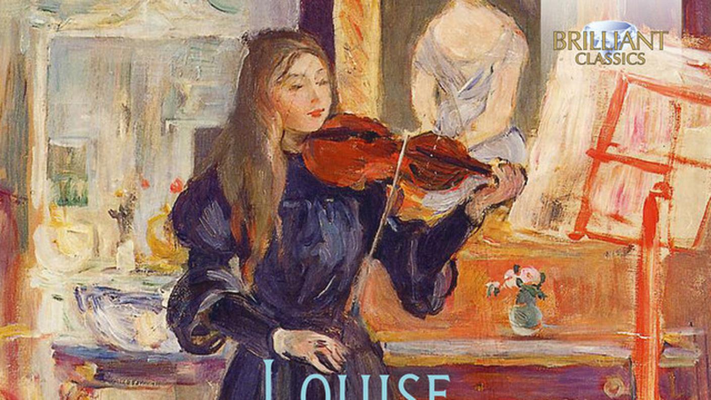 "Music for violin and piano" di Louise Farrenc; Brillant Classics (dettaglio copertina)