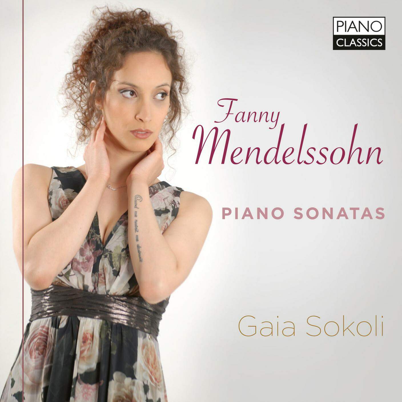 "Fanny Mendelssohn, Piano Sonatas" di Gaia Sokoli, Piano Classics (dettaglio di copertina)