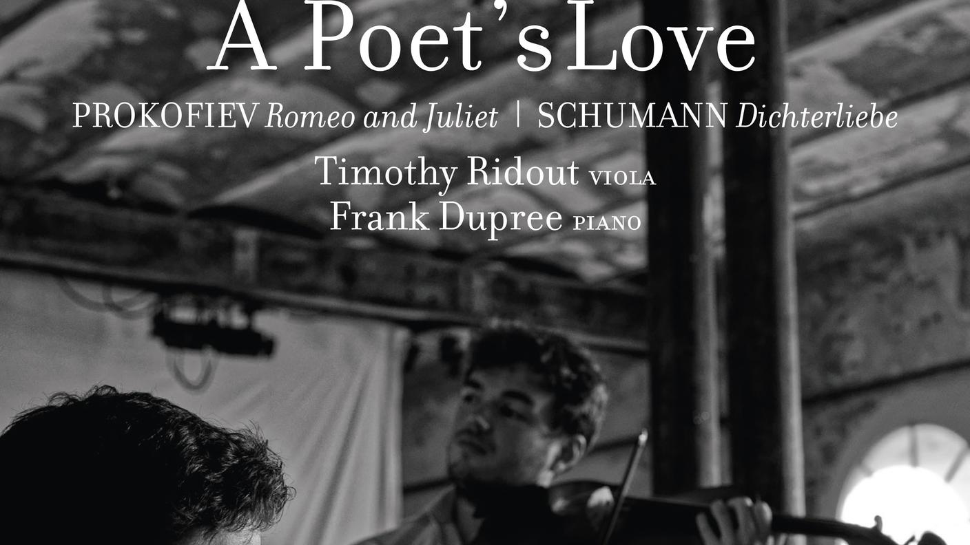 "Prokofiev: Romeo & Juliet & Schumann: Dichterliebe" di Timothy Ridout & Frank Dupree, Harmonia Mundi (dettaglio di copertina)