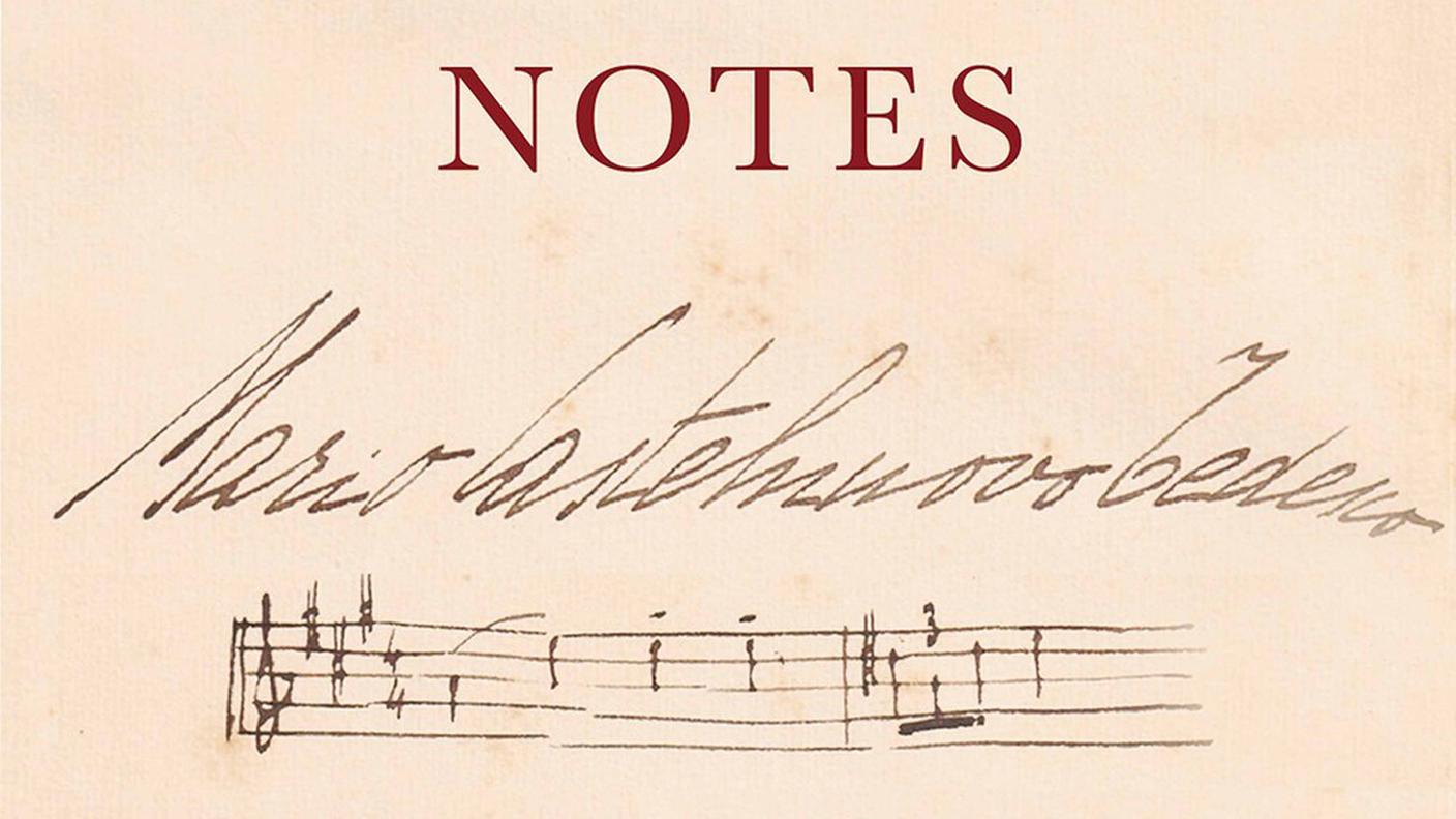 "Notes" di Mario Castelnuovo-Tedesco Guitar Chamber Music, Stradivarius (dettaglio di copertina) 