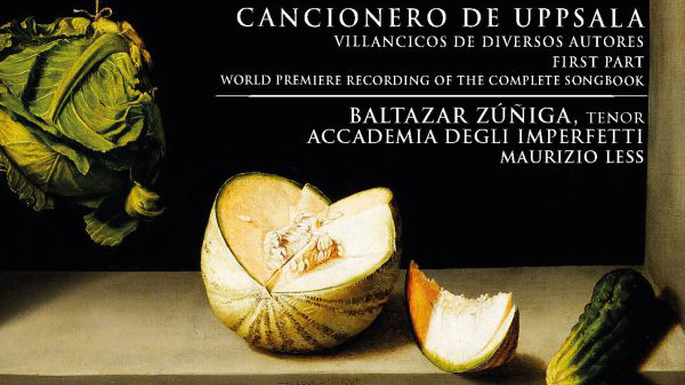 "Humanos y Divinos, Cancionero di Uppsala, Villancicos de diversos autores" di Accademia degli Imperfetti, Da Vinci (dettaglio di copertina)