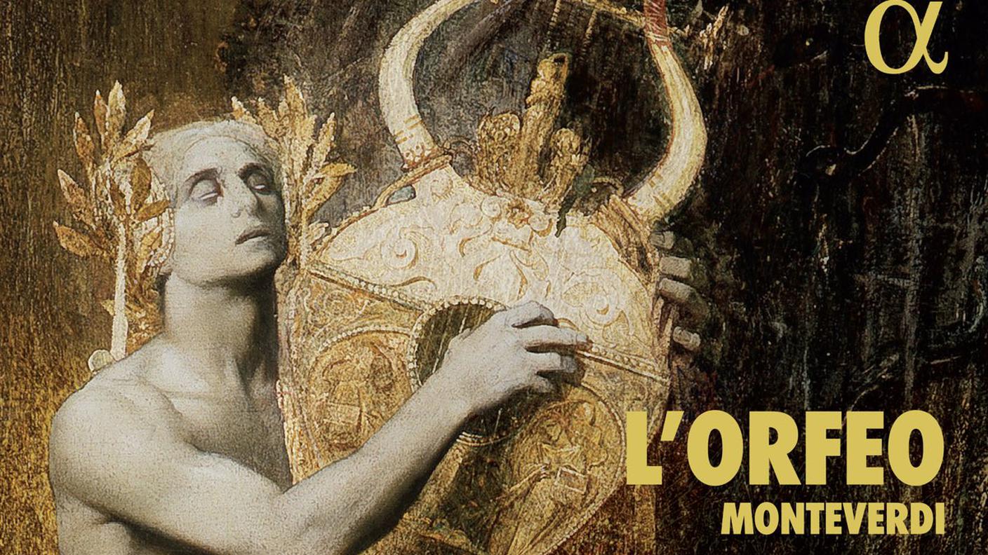 "L’Orfeo. Monteverdi" di Cappella Mediterranea, Alpha (dettaglio di copertina)