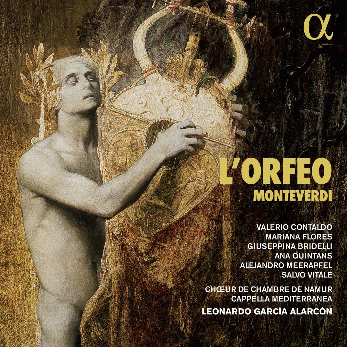 "L’Orfeo. Monteverdi" di Cappella Mediterranea, Alpha (dettaglio di copertina)