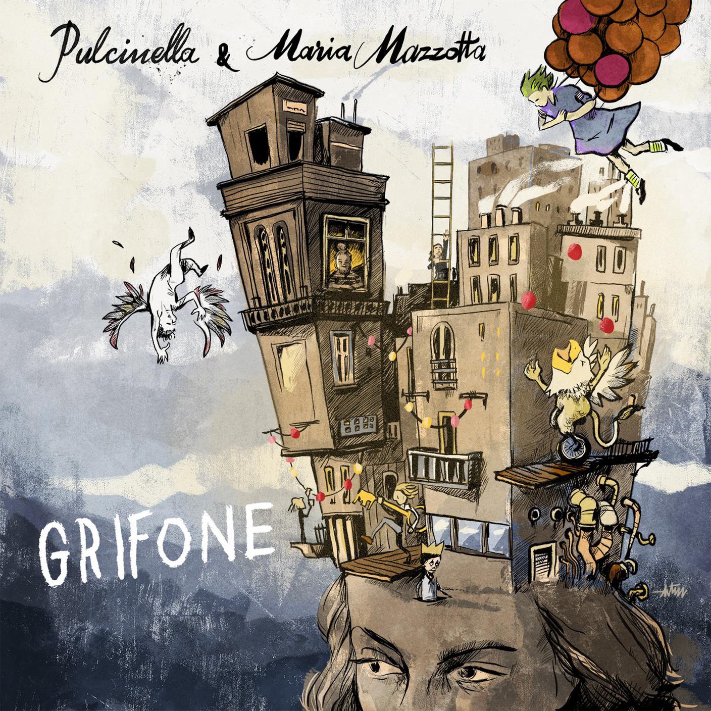 "Grifone" di Pulcinella e Maria Mazzotta, artist release (dettaglio di copertina)