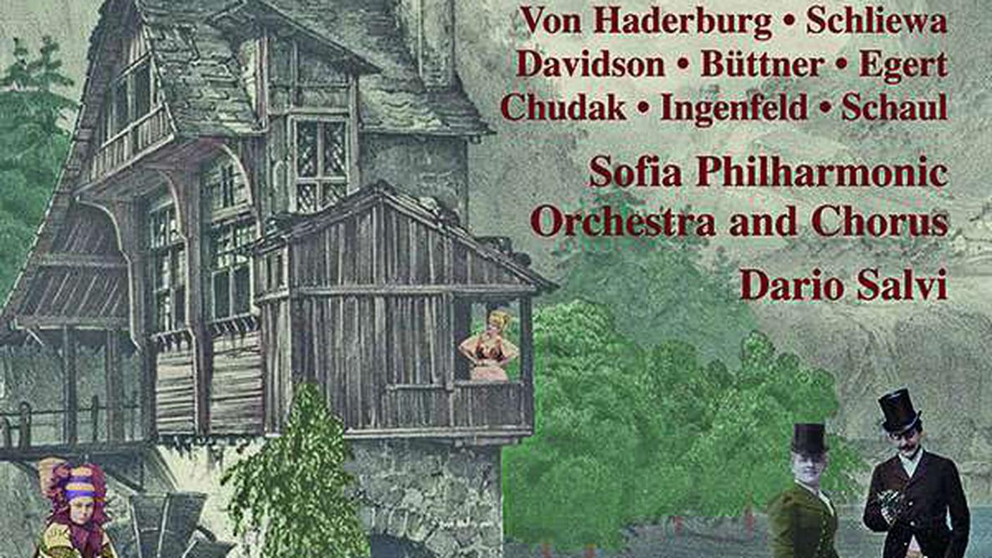 "Waldmeister Operetta in tre atti" di Johann Strauss II, Naxos (dettaglio di copertina)