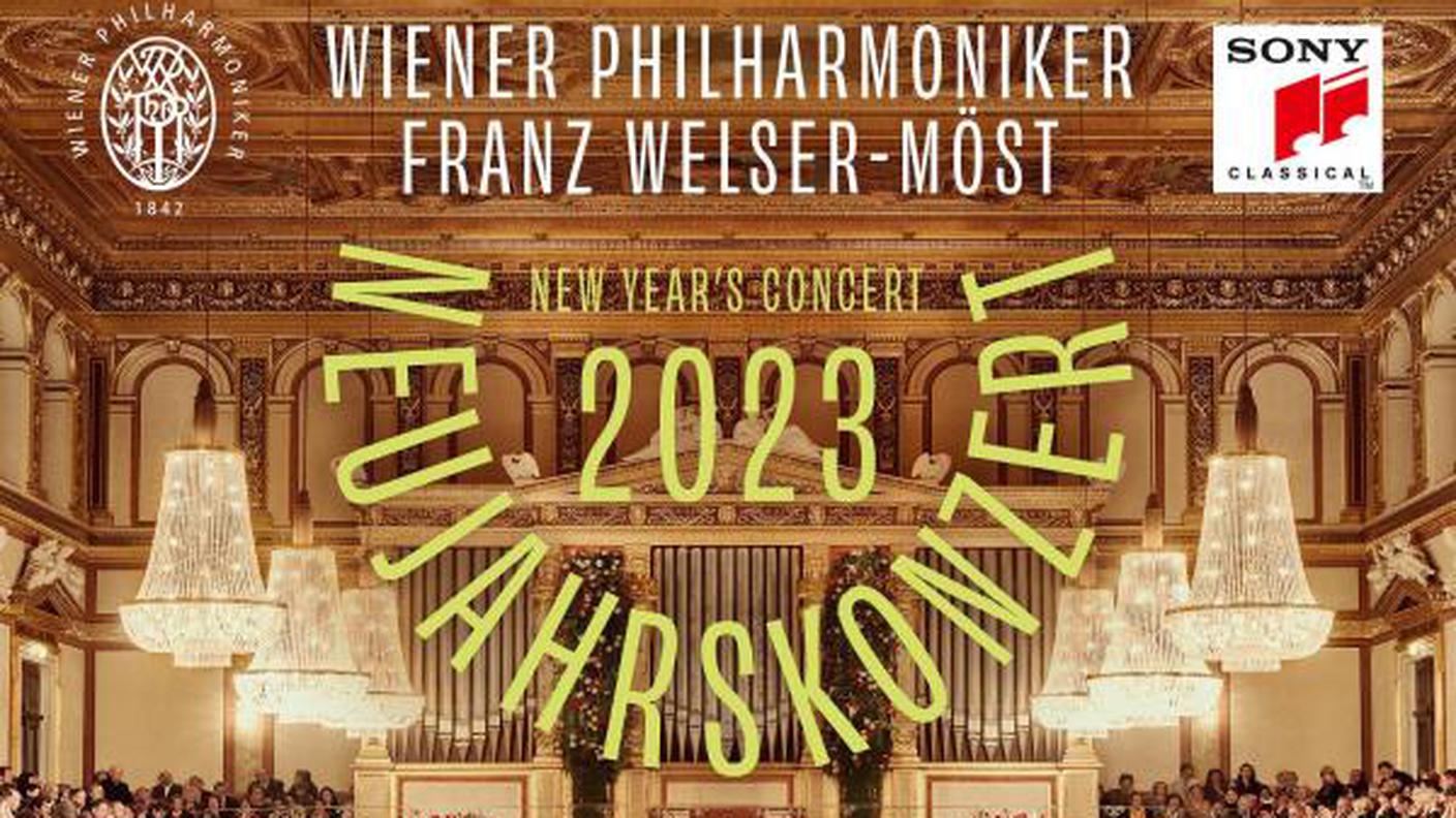"Neujahrskonzert 2023" dell'Orchestra Filarmonica di Vienna diretta da Franz Welser-Möst, Sony (dettaglio di copertina)
