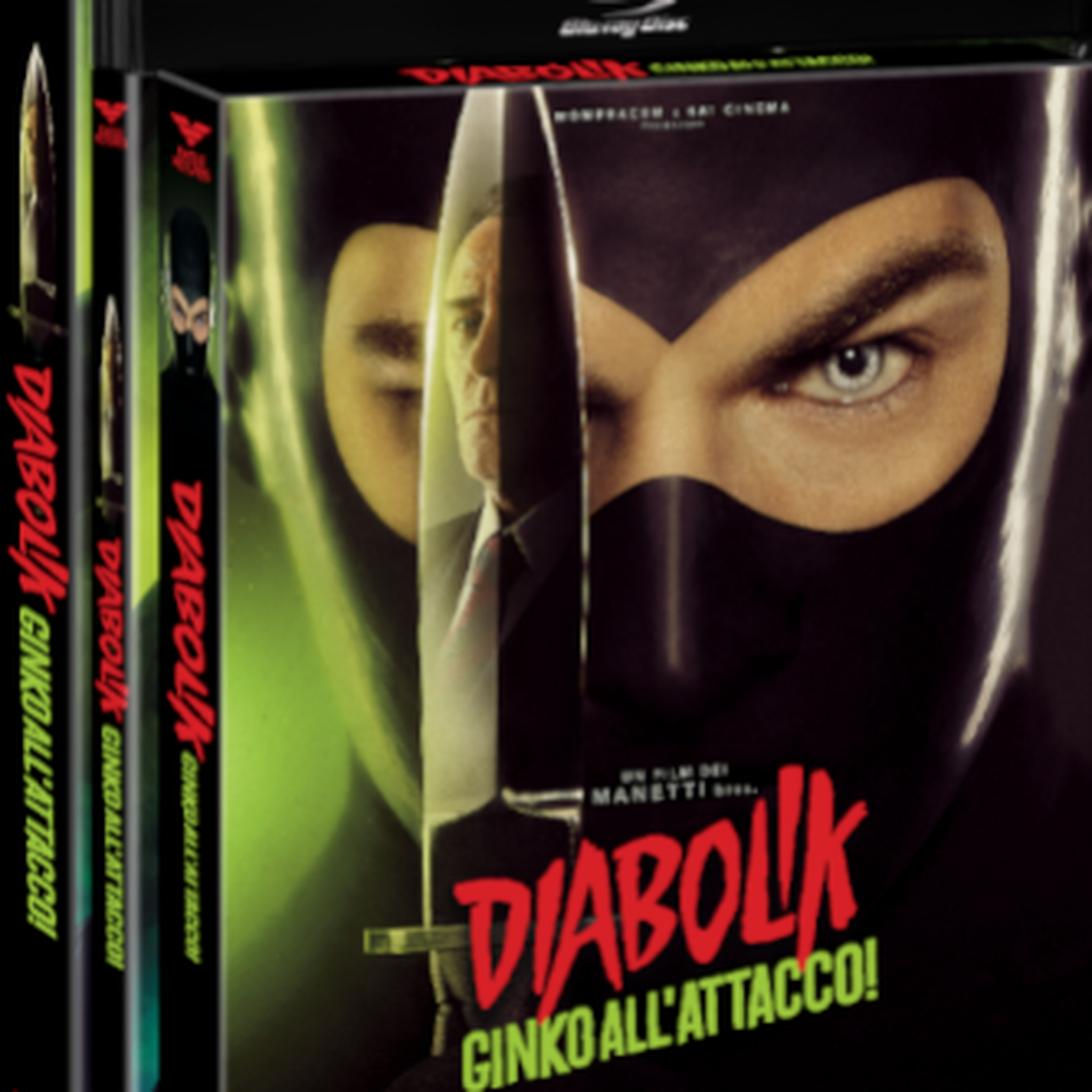 "Diabolik 2 - Ginko all'attacco!" di Manetti Bros, 01 Distribution (dettaglio di copertina)