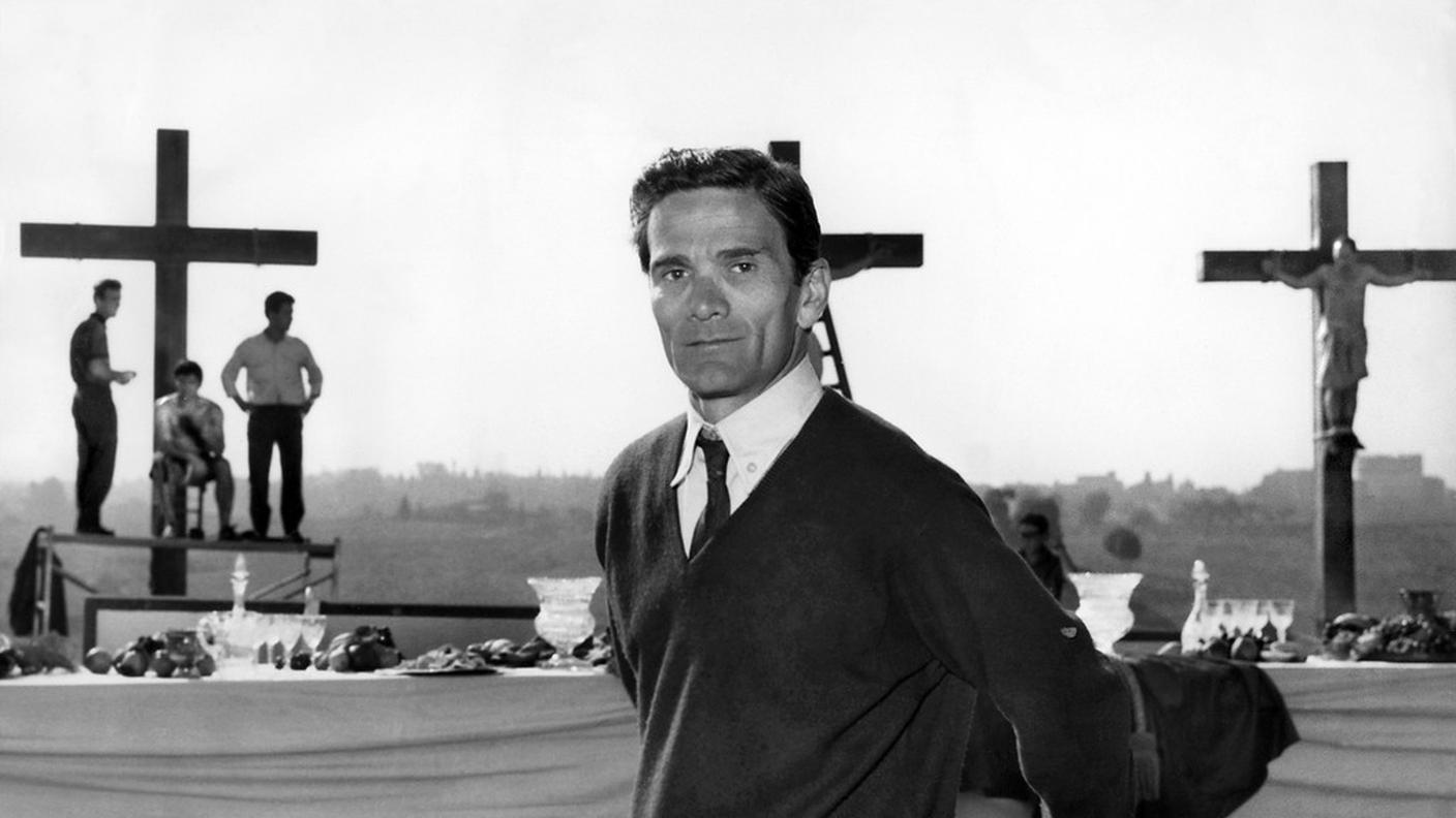 Pier Paolo Pasolini sul set de "La ricotta"