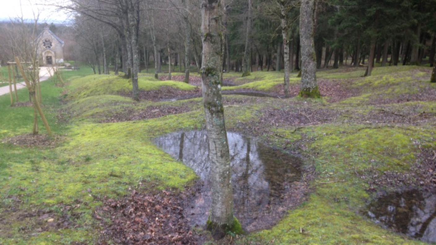 Il professor Emilio Gentile a Fleury, villaggio distrutto nella battaglia di Verdun
