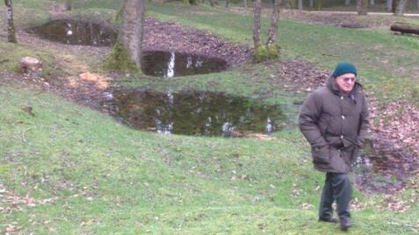 Il professor Emilio Gentile a Fleury, villaggio distrutto nella battaglia di Verdun
