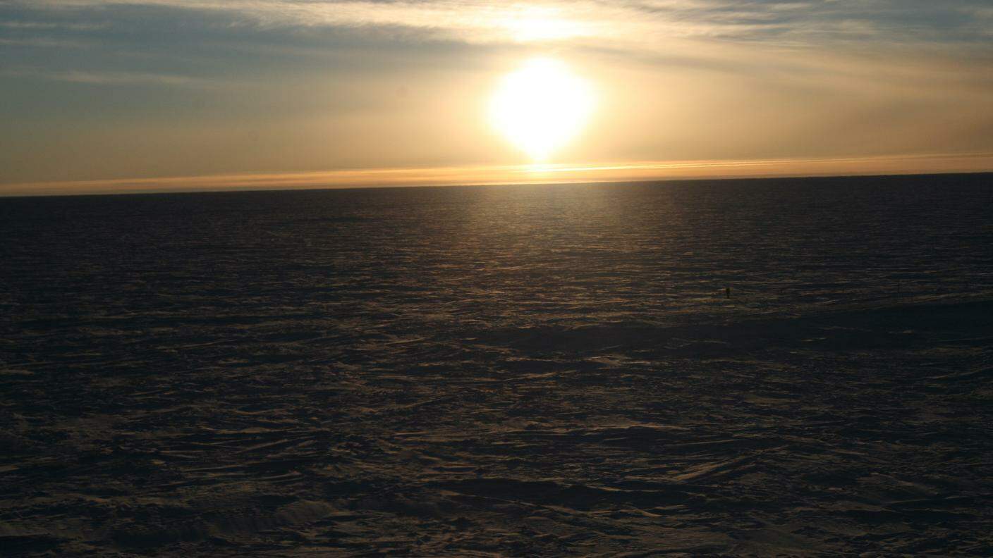 Tramonto in Antartide