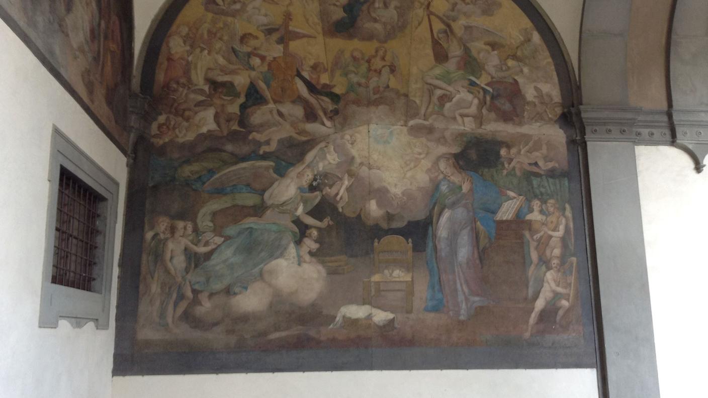 Ospedale di Santa Maria Nuova - Annunciazione con gatto - attribuito a Federico Zuccari