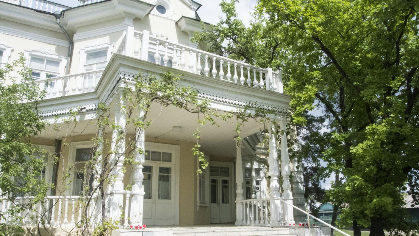 La veranda di casa Sholokov a Vioshenskaya