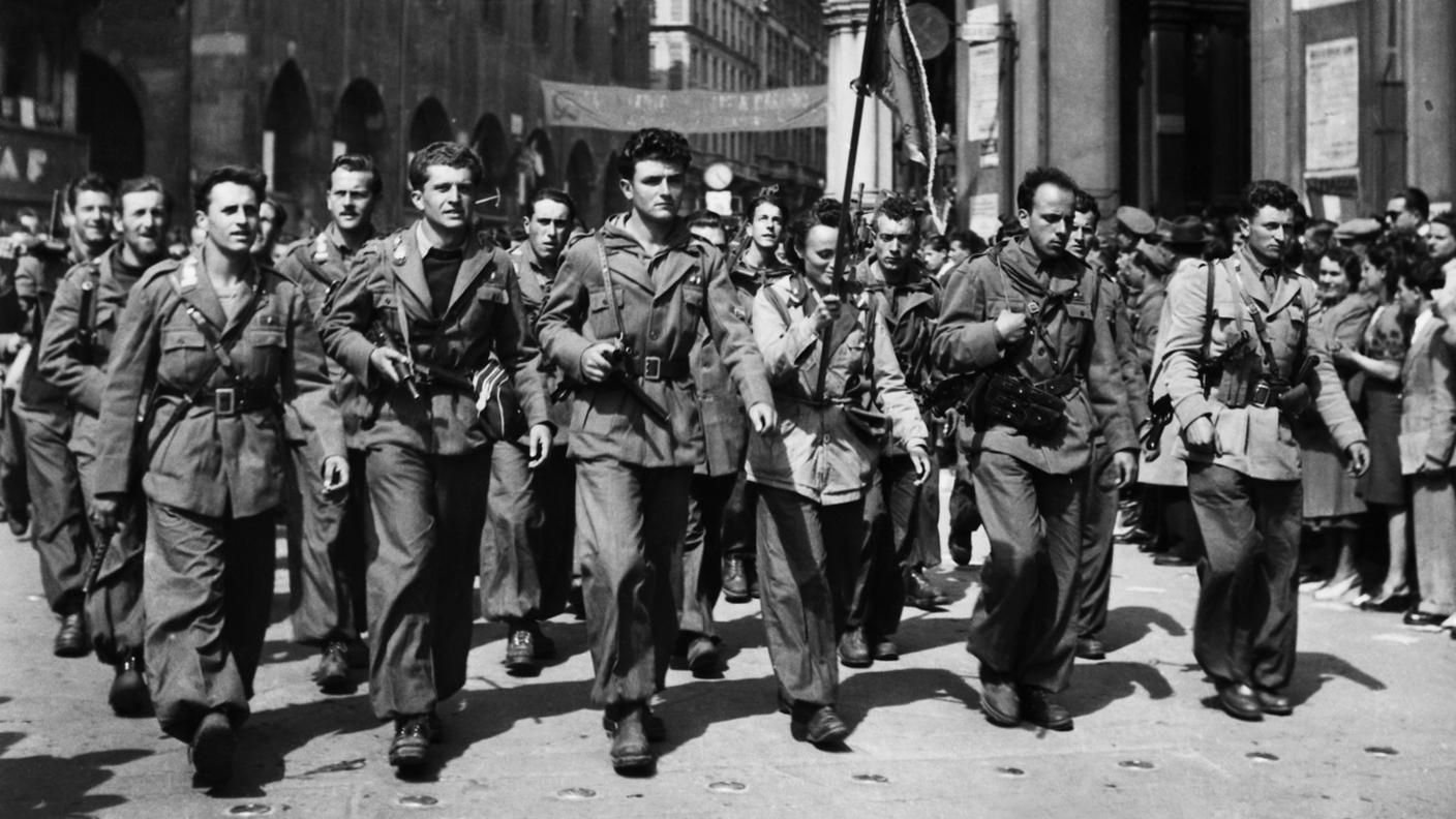 Partigiani il 25 aprile 1945