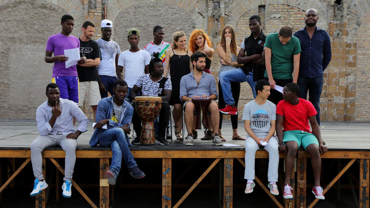 Le prove dello spettacolo "Enea in viaggio"