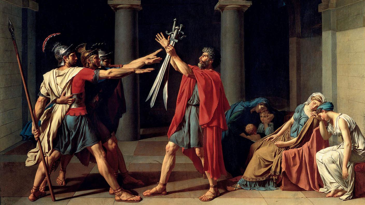 Jacques-Louis_David, Il giuramento degli Orazi