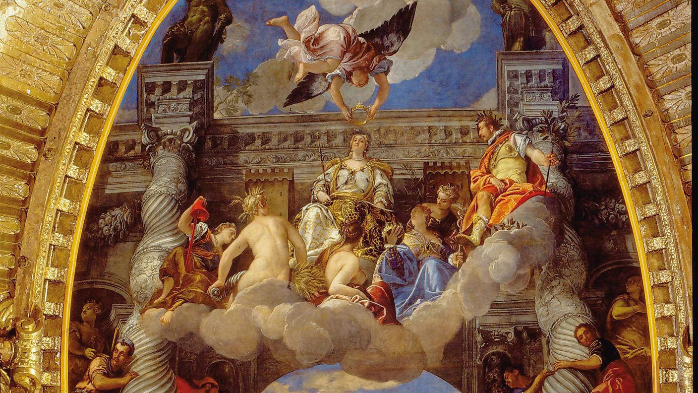 Paolo Caliari detto il Veronese, "Trionfo di Venezia", olio su tela (904x580 cm), 1582, Palazzo Ducale - Venezia
