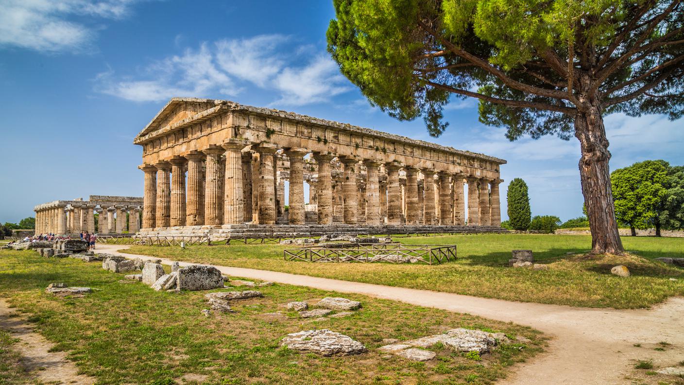 Templi di Paestum sito archeologico, Campania, Italia