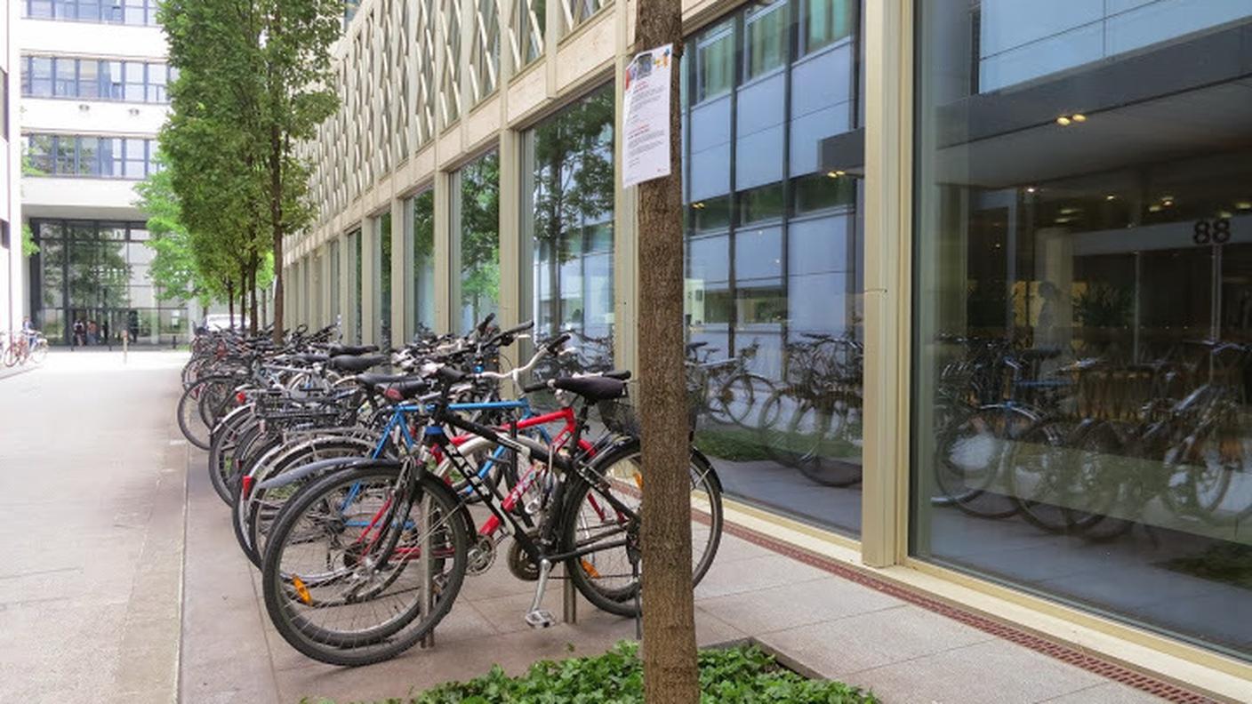 SI ARRIVA AL LAVORO NEL CAMPUS IN BICICLETTA (© RSI - Sonja Riva)