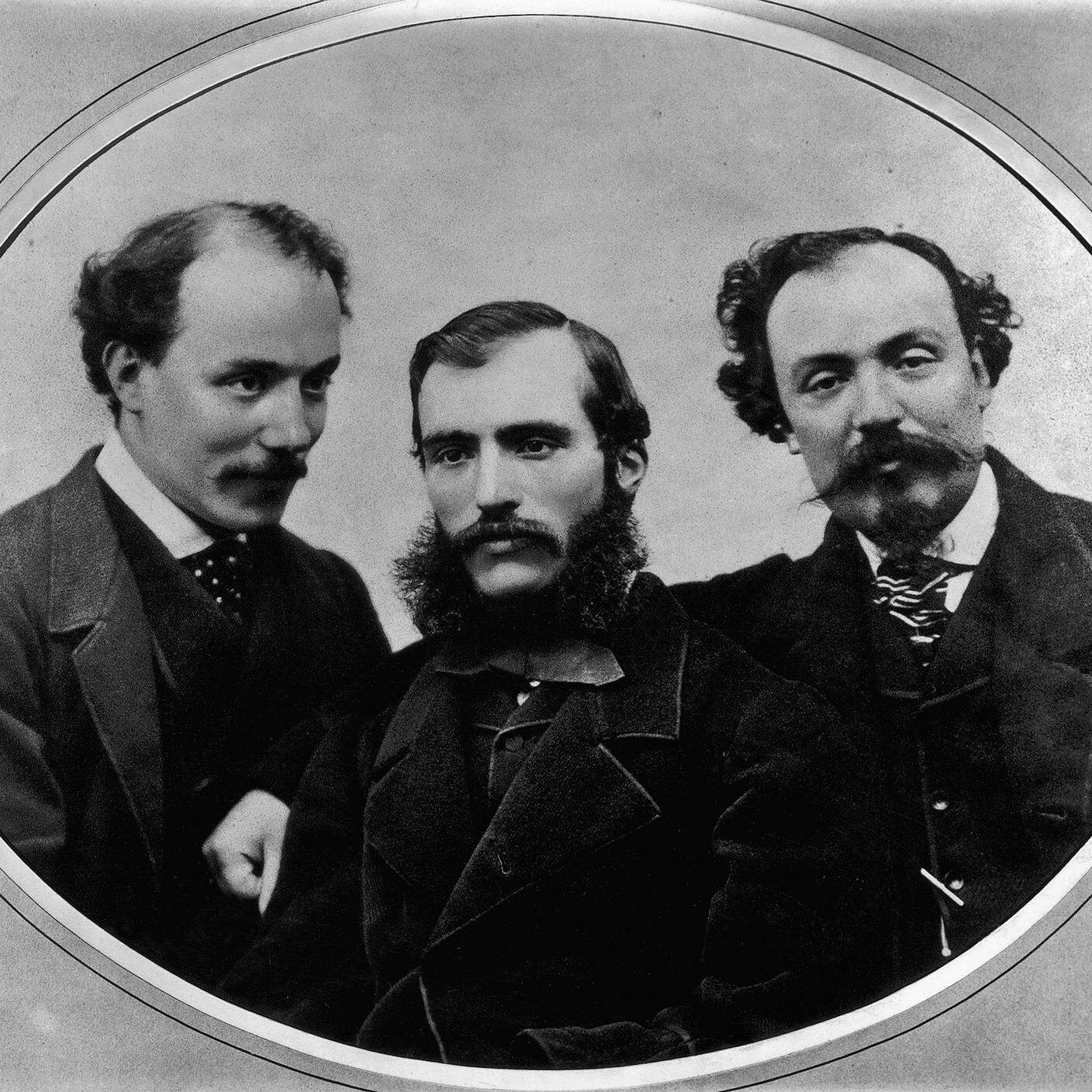 Fratelli Alinari, I tre fratelli Alinari Giuseppe, Leopoldo e Romualdo, 1860, Archivi Alinari Firenze