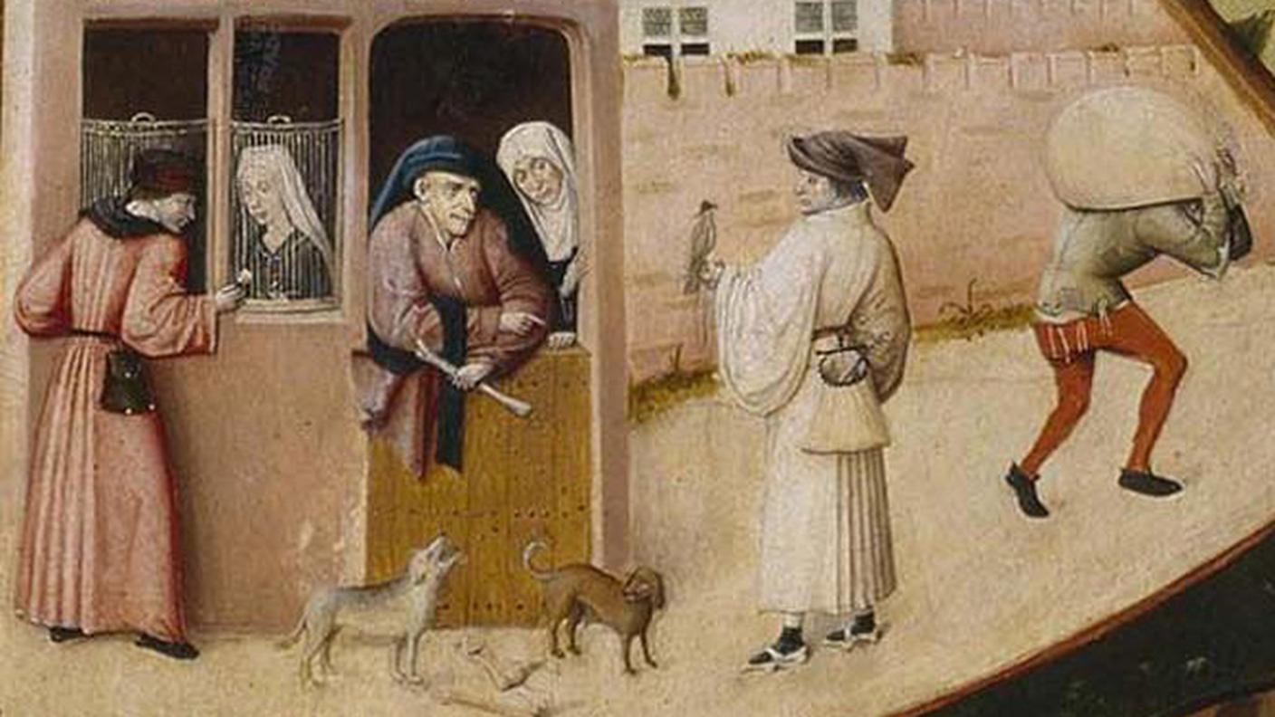 Hieronymus Bosch, "Sette peccati capitali", 1500-1525, Museo del Prado, Madrid