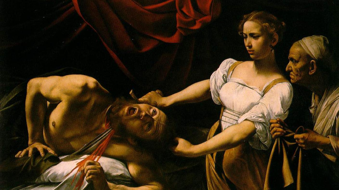 Caravaggio - Decapitazione di Oloferne, 1599. Roma, Palazzo Barberini