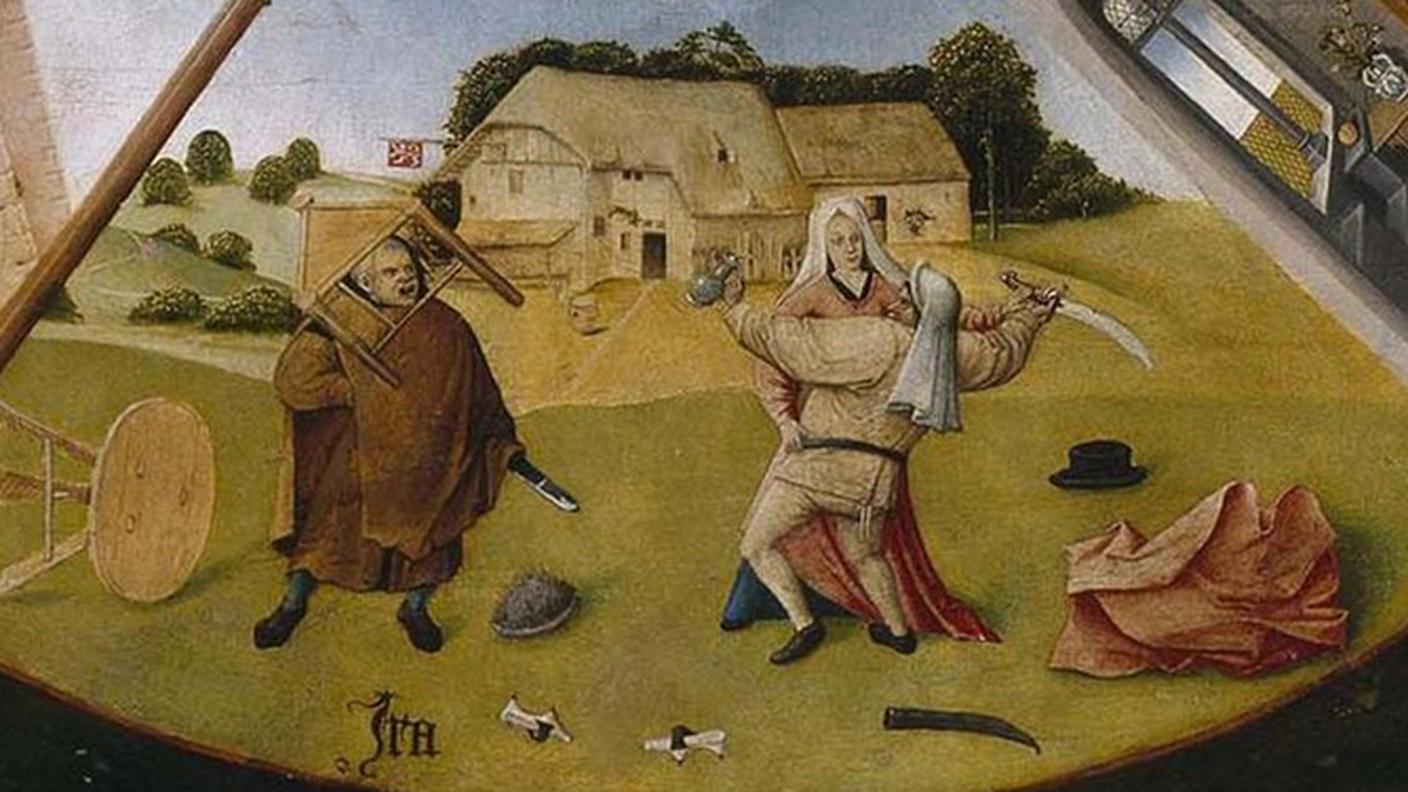 Hieronymus Bosch, "Sette peccati capitali", 1500-1525, Museo del Prado, Madrid