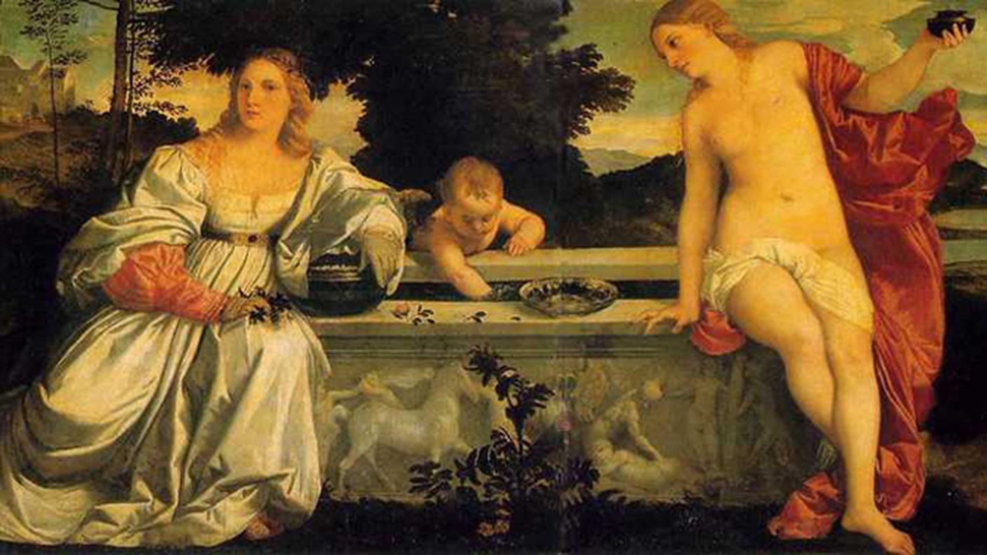 Tiziano, "Amor sacro e amor profano", 1513