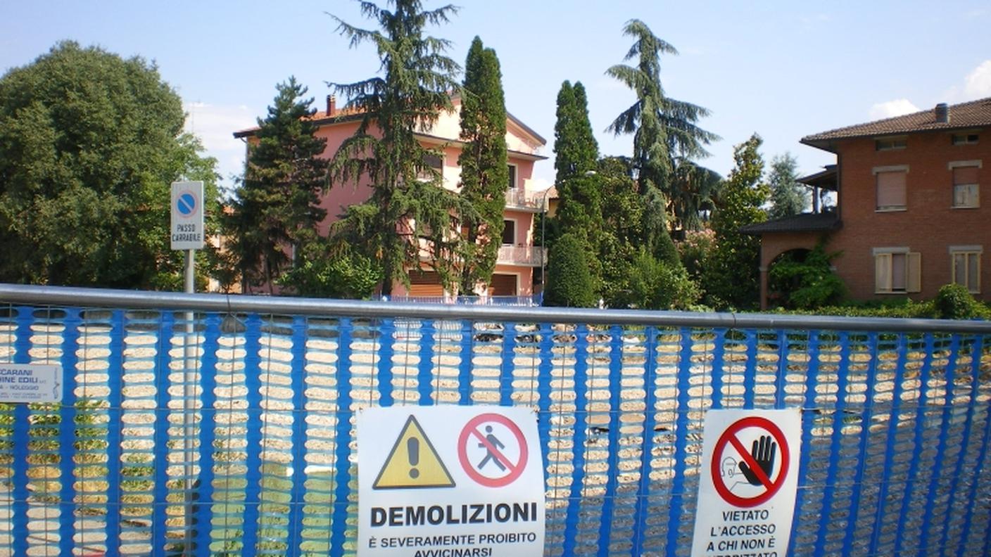 Palazzo abbattuto, quartiere Braida (foto courtesy Chiara Ronzani)