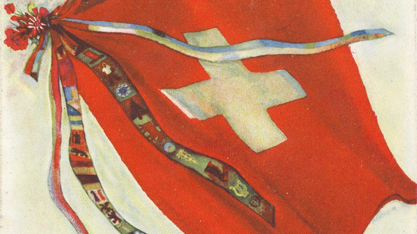 Prima pagina del prospetto per l'Esposizione Nazionale Svizzera (Landi 1939) del 1939 a Zurigo