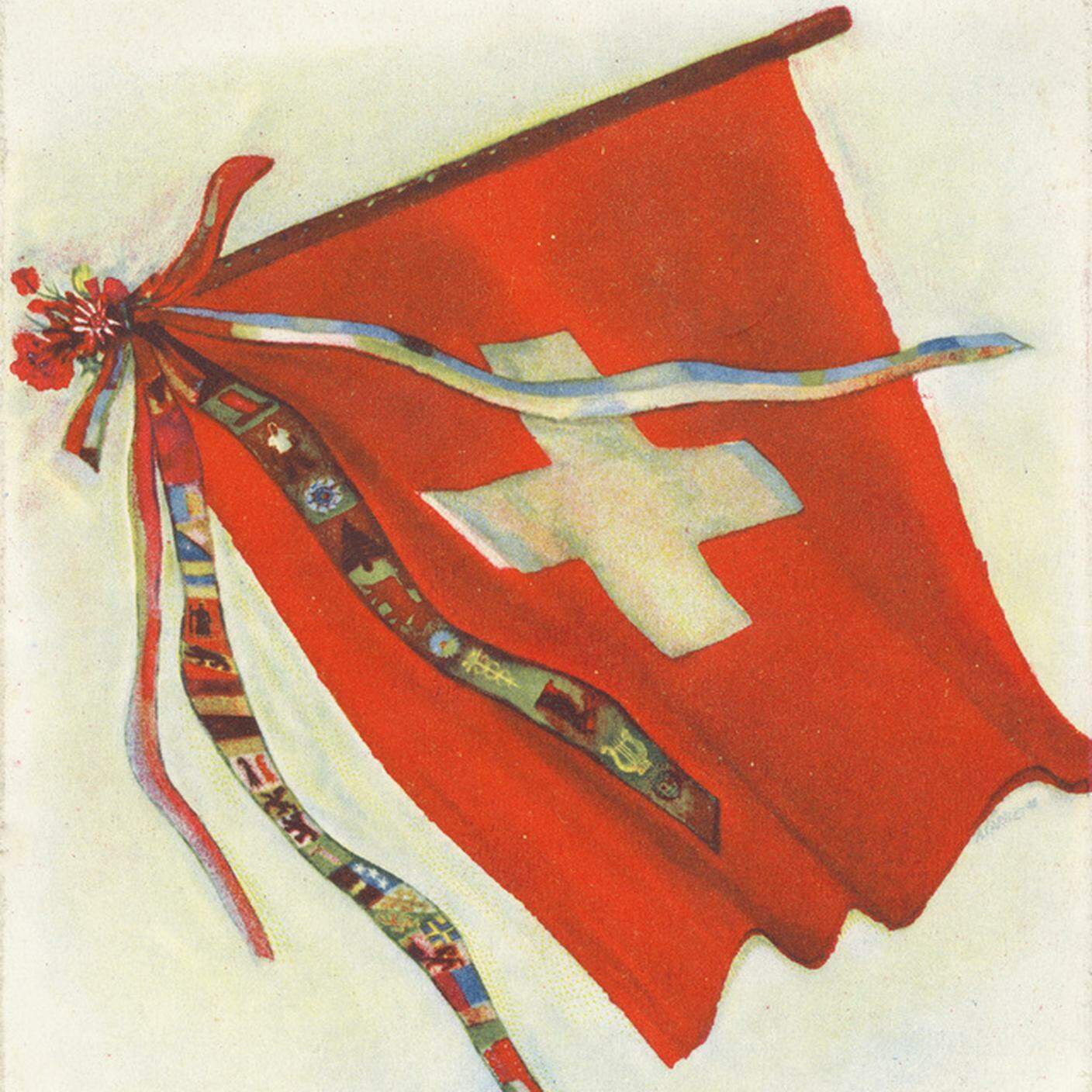 Prima pagina del prospetto per l'Esposizione Nazionale Svizzera (Landi 1939) del 1939 a Zurigo