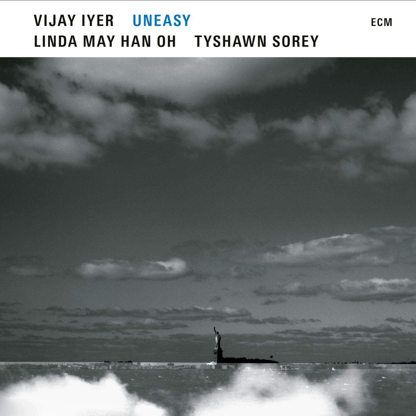Iyer-May, Oh-Sorey, Tyshawn Sorey: "Uneasy", ECM (dettaglio copertina)