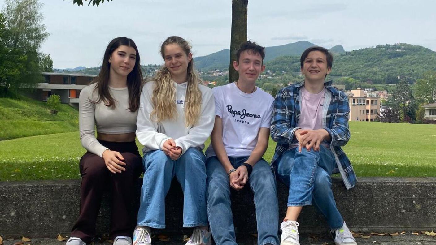 Margherita, Alyssa, Simone e Leonardo