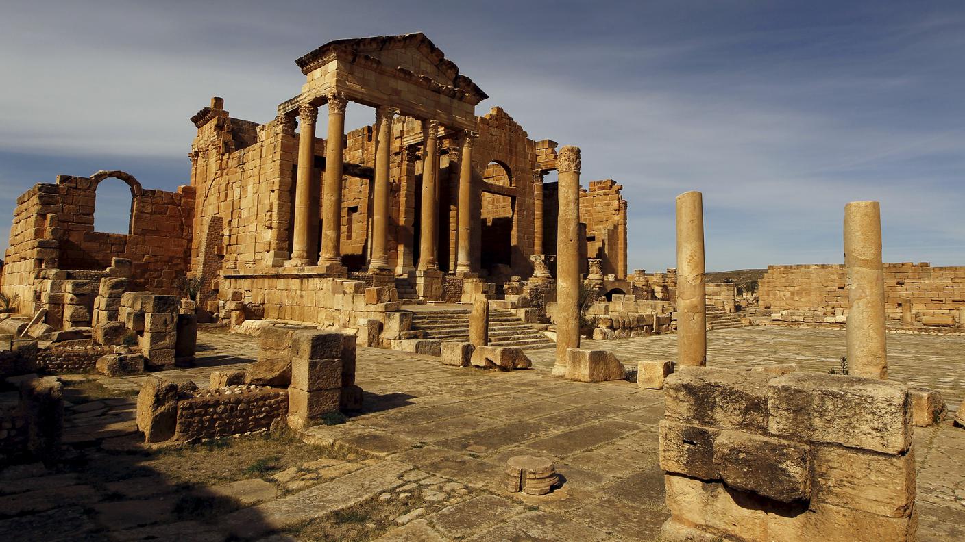 Scavo archeologico di Sbeitla, Tunisia