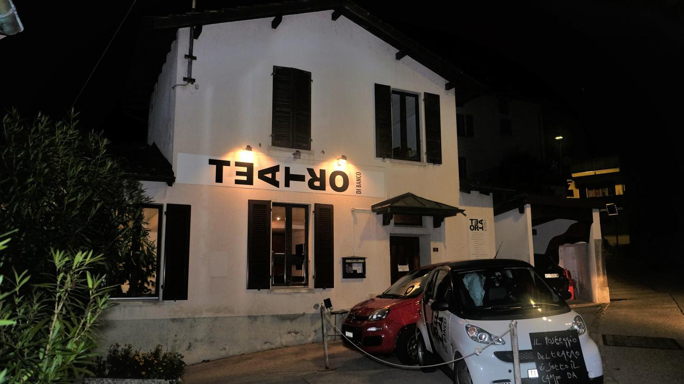 Foto esterna del Teatro di Banco di Bedigliora