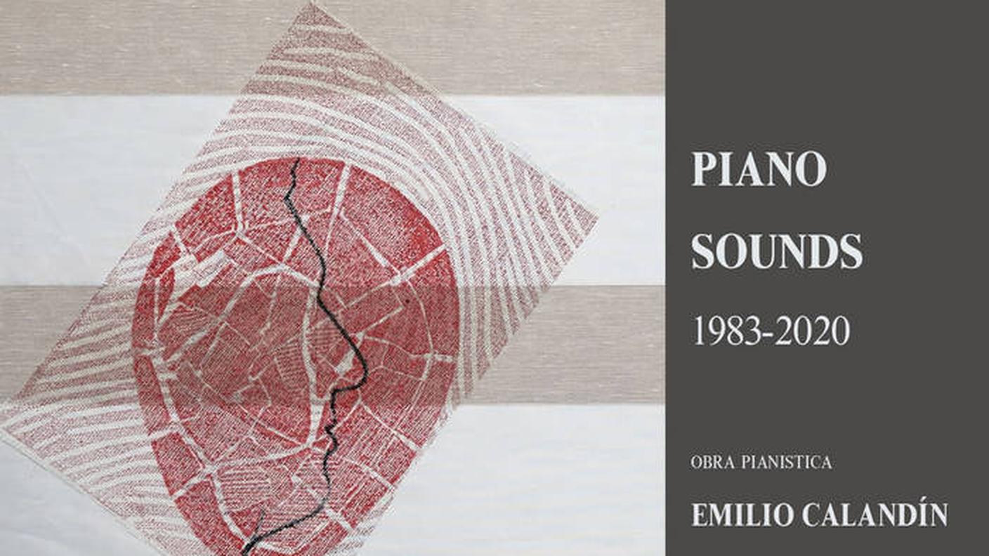  "Calandín: Piano Sounds. Obra pianística (1983-2020)" di Emilio Calandín Hernández, Liquen Records (dettaglio di copertina)