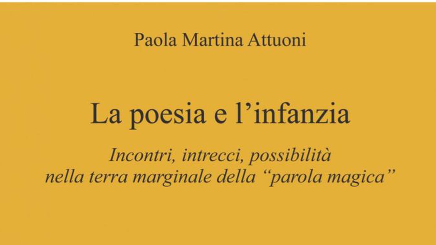 "La poesia e l'infanzia" di Paola Martina Attuoni, Edizioni Sinestesie (dettaglio di copertina)