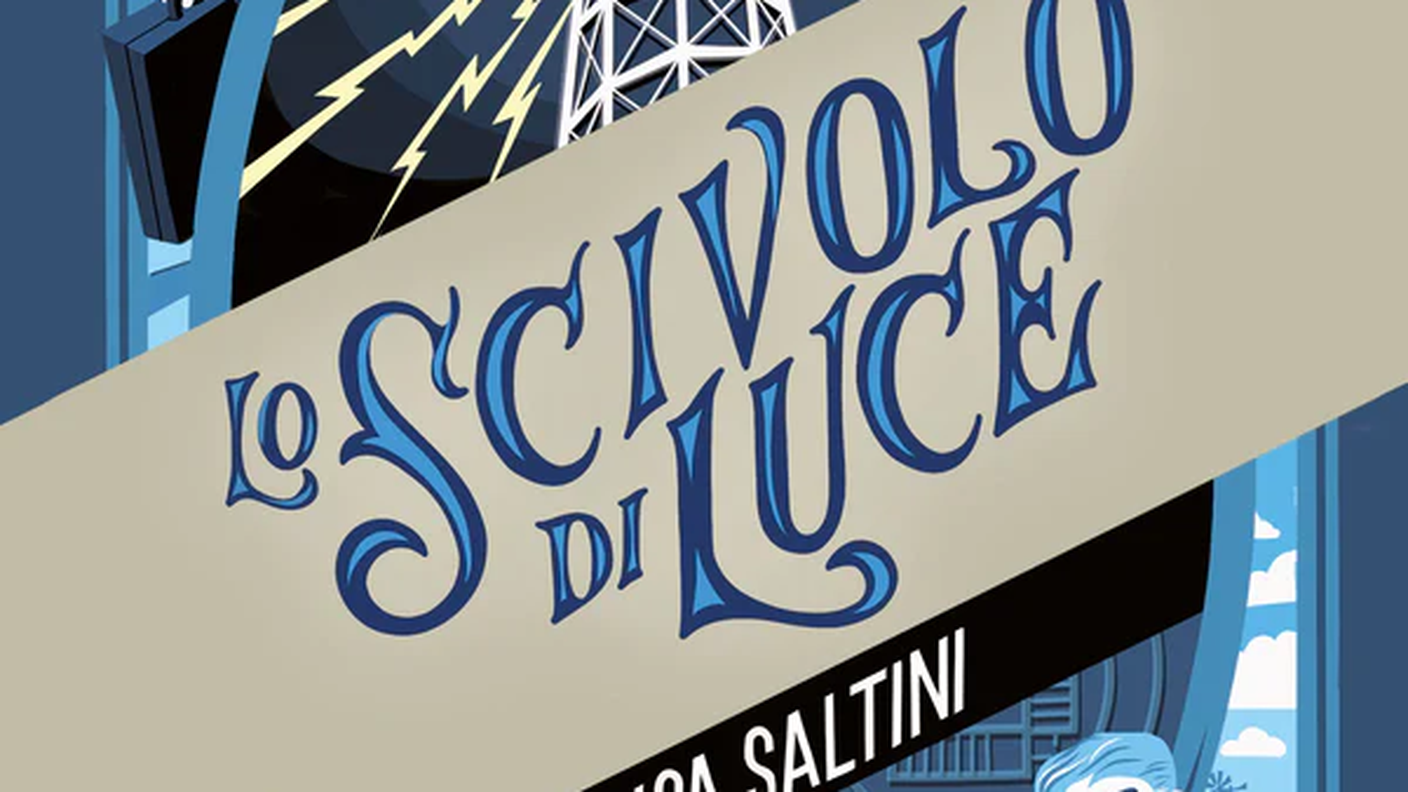 "Lo scivolo di luce", di Luca Saltini, Giunti (dettaglio di copertina)
