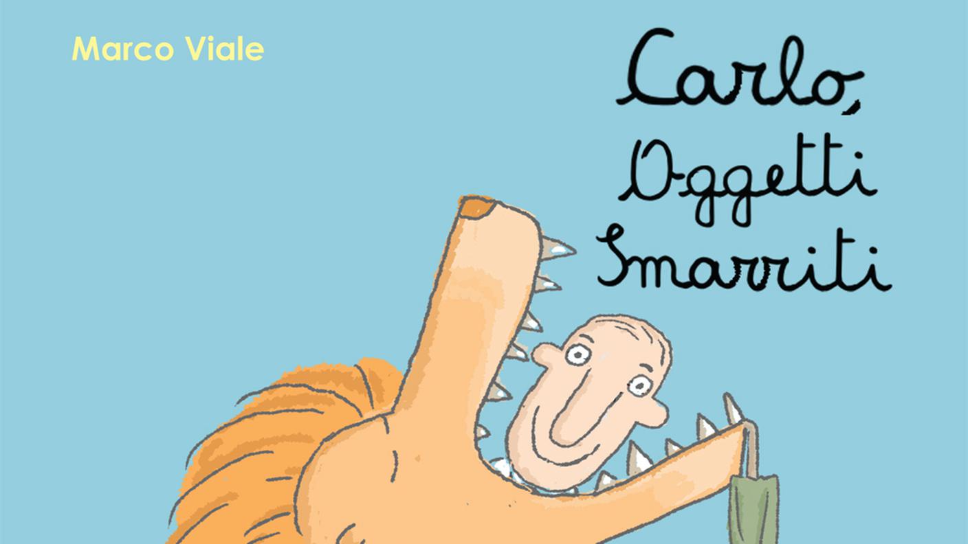 "Carlo, oggetti smarriti" di Marco Viale, Sinnos editrice (dettaglio di copertina)