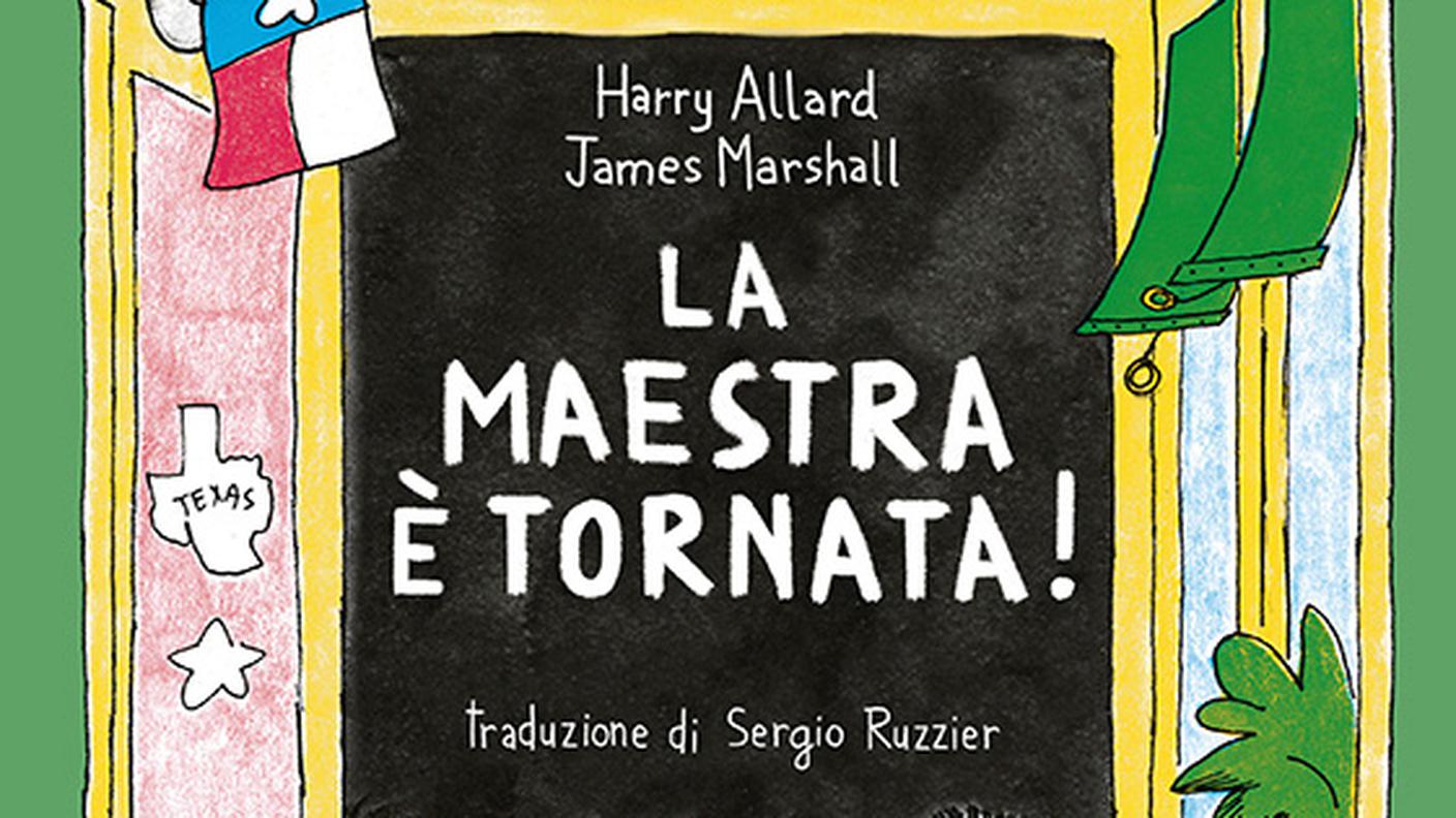 "La maestra è tornata!", di Harry Allard e James Marshall, Lupoguido (dettaglio di copertina)