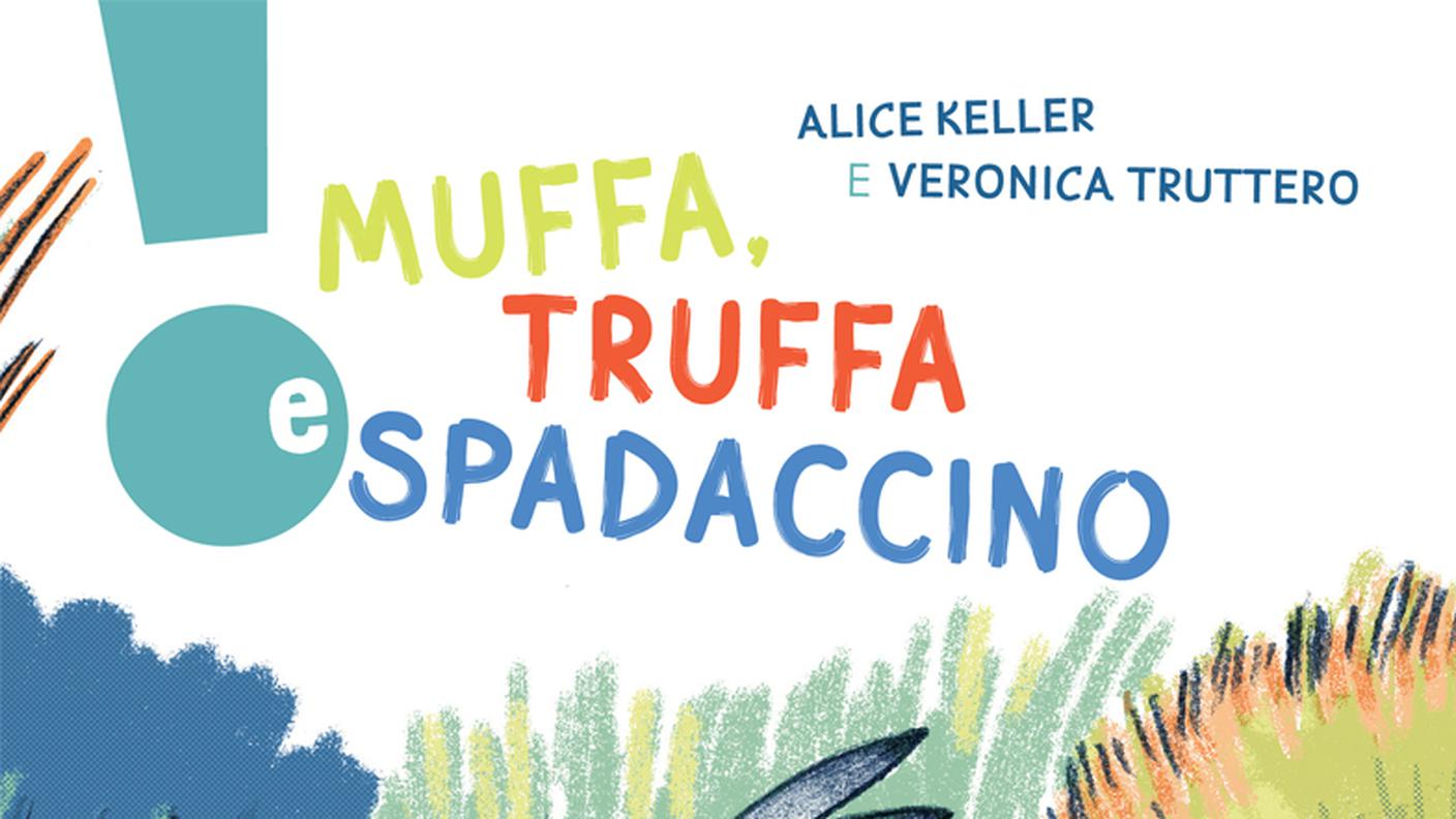 "Muffa, Truffa e Spadaccino" di Alice Keller e Veronica Truttero, Sinnos (dettaglio di copertina)