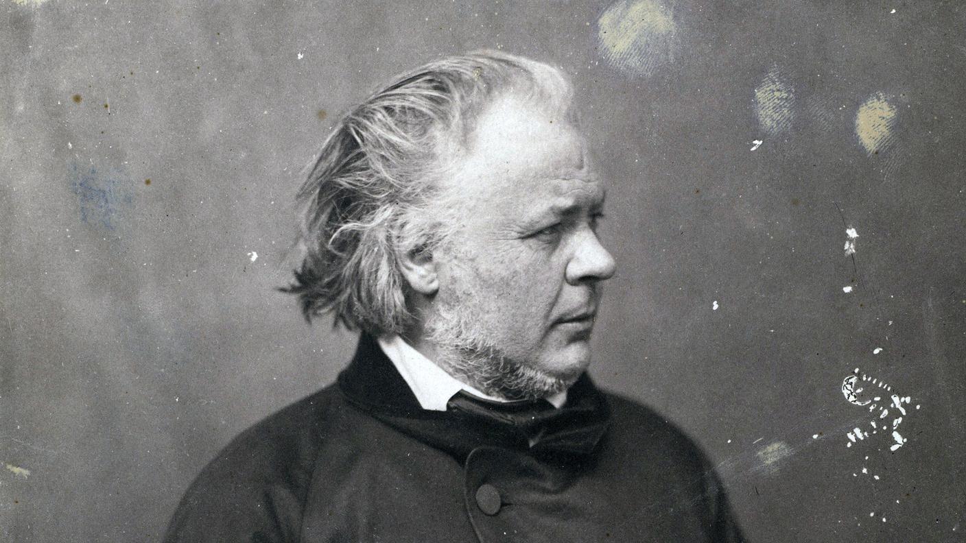 Honoré Daumier in una fotografia scattata da Nadar (1820-1910)