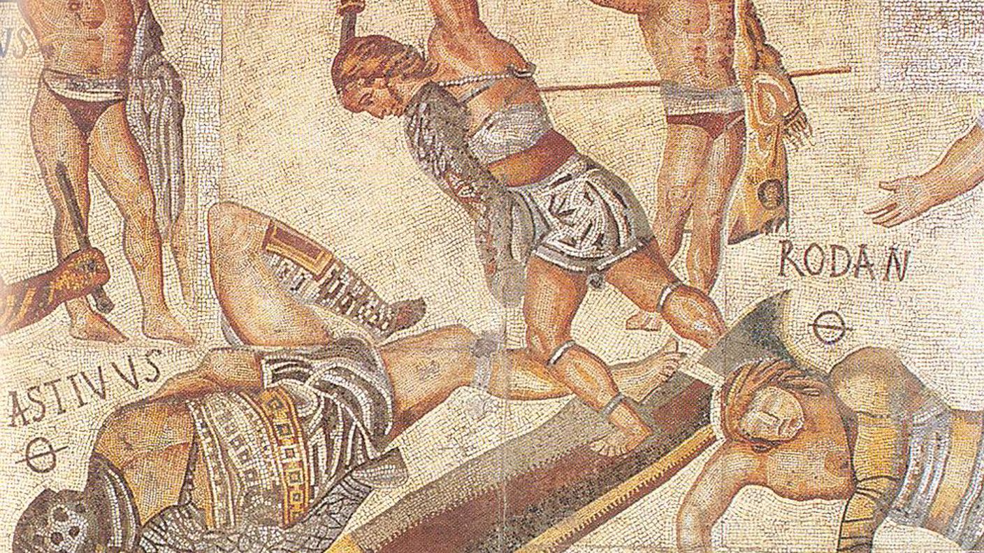 Mosaico del gladiatore, Galleria Borghese a Roma