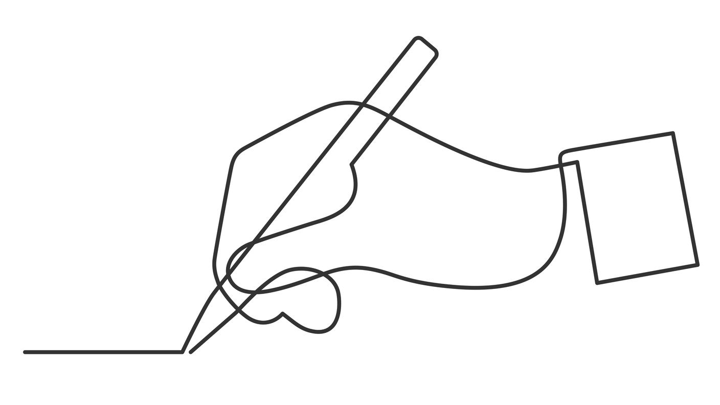 iStock-Scrittura, lineart, calligrafia, disegno, disegno
