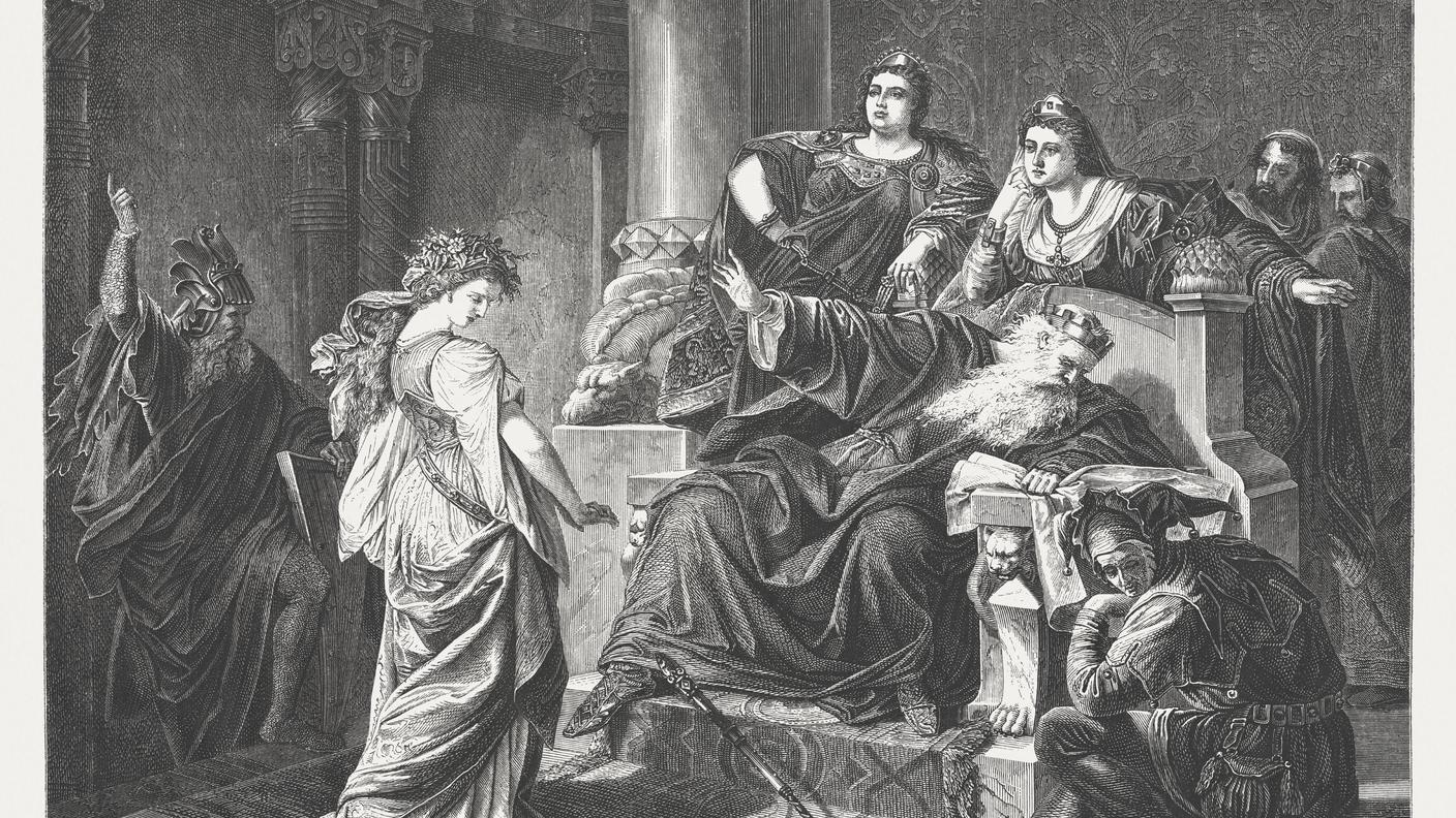 iStock_King Lear, violating, Playing, Cordelia, Throne